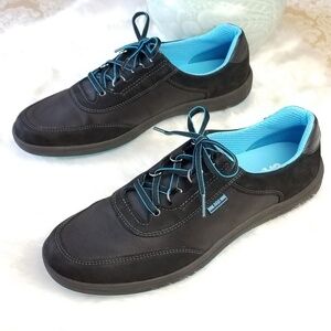 SAS Women's Black Sneakers with Blue Highlights